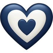 navy blue heart sticker