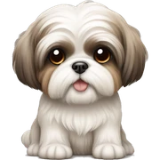 Cute little dog Shih Tzu sticker