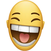 Laughing face sticker