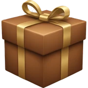 brown gift box  sticker
