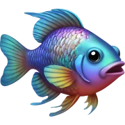 rainbow fish sticker