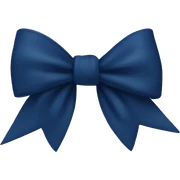 Navy blue bow  sticker