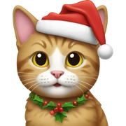 Christmas kitty sticker