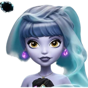 mystical girl with jewelry veil sticker