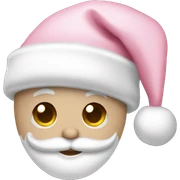 light pink santa hat sticker
