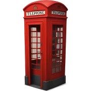 London telephone booth sticker