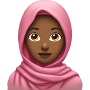 Girl in pink scarf sticker
