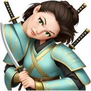 Elegant Samurai sticker