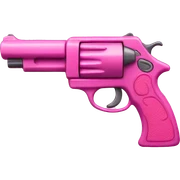 pink gun sticker