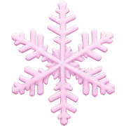 pastel pink snowflake  sticker
