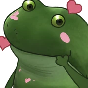 Blush face with pink hearts sticker