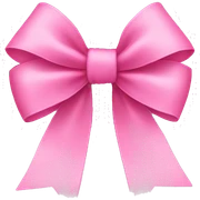 pink bow sticker