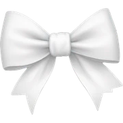 White bow cute sticker