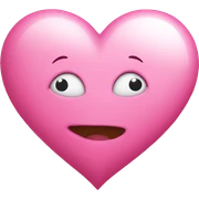 pink heart sticker