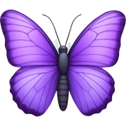 Purple butterfly sticker