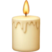 Cream candle  sticker