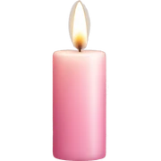 light pink candle sticker