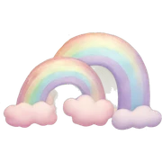 Pastell Rainbow sticker