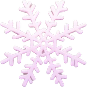 pastel pink snowflake  sticker