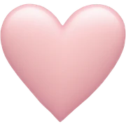 Pastel pink heart sticker