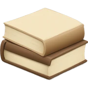 a beige stack of books sticker