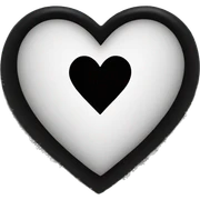black heart sticker