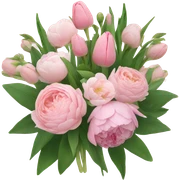 Light pink bouquet sticker