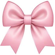 Light pink bow sticker