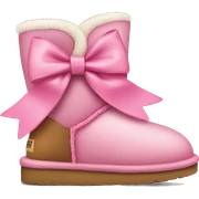 Pink bow on uggs  sticker