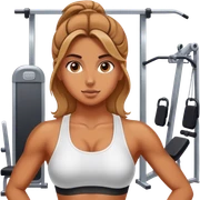Gym girl sticker