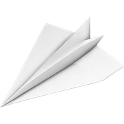paper plane sticker