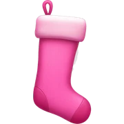 Pink stocking sticker