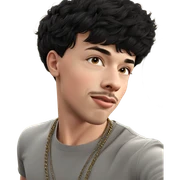male with short black hair sticker