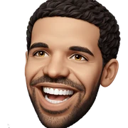 smiling male portrait with beard sticker