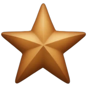 Brown Star sticker