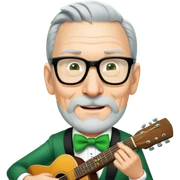 Leprechaun Guitarist sticker