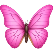 Pink butterfly  sticker