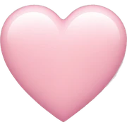Light pink heart sticker