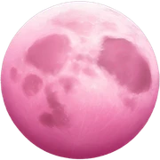 Pink moon sticker