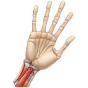 hand anatomy sticker