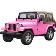 Pink Jeep sticker