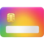 gradient credit card sticker