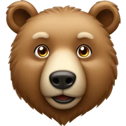 light brown bear sticker