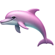 Pastel-pink-colors-dolphin sticker