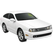 White Persian car  sticker
