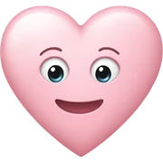 Light pink heart sticker