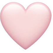 light pastel pink heart sticker