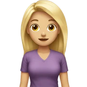 Rubia moño sticker