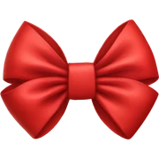 Red bow sticker