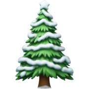 christmas tree with snow sticker